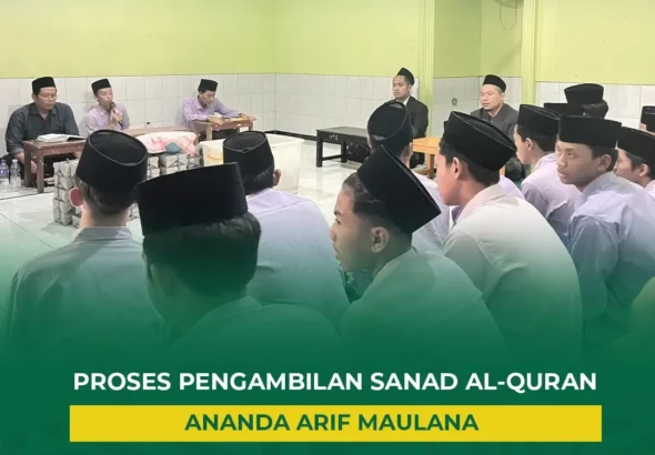 Santri kelas 5 KMI Pondok Tahfidz Modern Al-Aqsho Kudus mengikuti tes pengambilan sanad Al-Qur'an selama tujuh hari.
