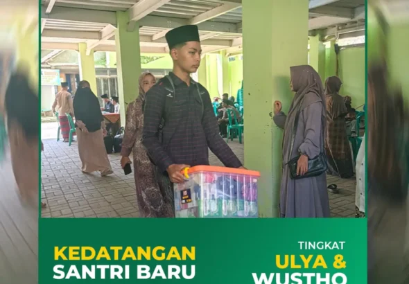 Suasana penyambutan santri baru di Pondok Tahfidz Modern Al-Aqsho Kudus pada awal Tahun Ajaran 2026/2027.