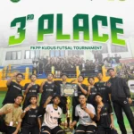 Tim futsal Pondok Tahfidz Modern Al-Aqsho Kudus meraih Juara 3 lomba futsal antarpondok pesantren se-Kudus.